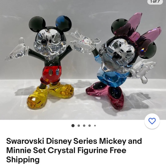 Swarovski Disney Series Micky and Minnie Crystal Figures - Picture 1 of 5